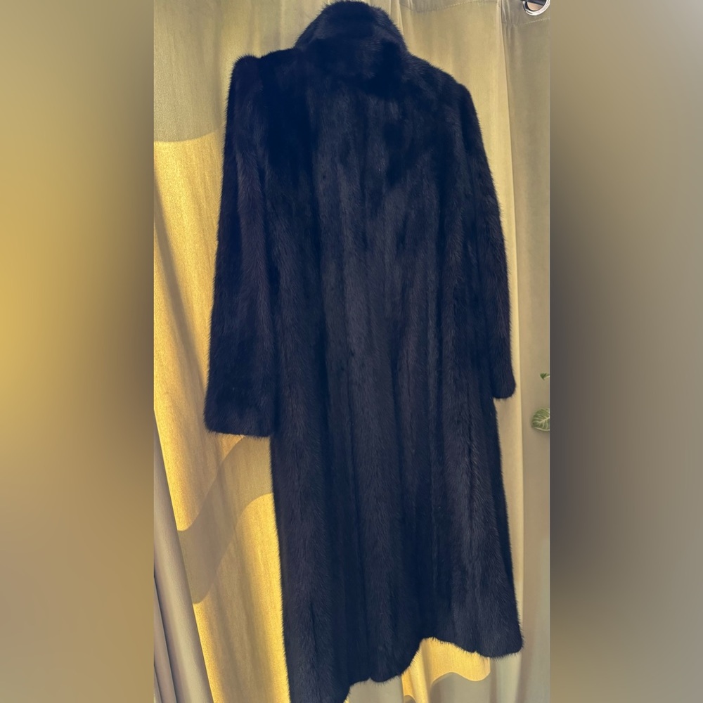 RARE vintage SAGA black mink coat